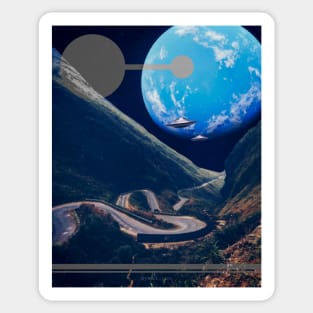 Intergalactic Detour Sticker